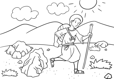 Jacob En Route To Haran Coloring Page